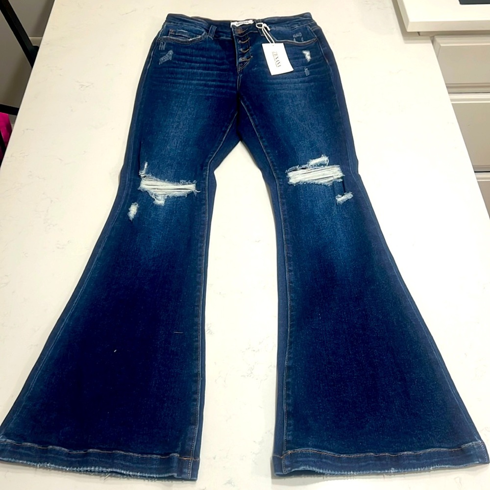 Zenana flare jeans size 29 button fly